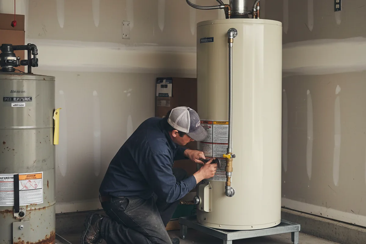 Water heater and shutoff valve replacement in San Dimas