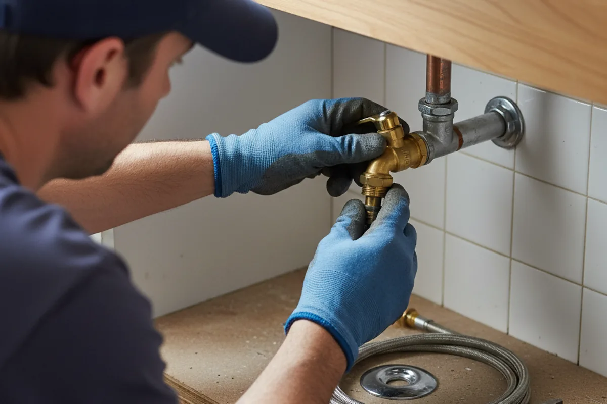 Shutoff valve and fitting work during Emergency Plumbing in San Dimas